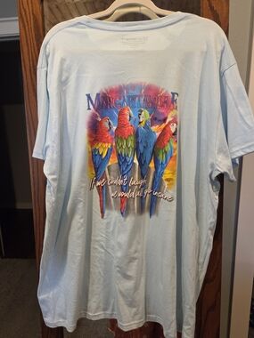 Margaritaville Men’s Light Blue Parrot Graphic Tee